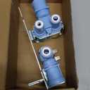 242252702 Refrigerator Water Inlet Valve Fit for Fr-igidaire Ken-more Elec-trolux Cro-sley Fridge Triple Solenoid Inlet Water Valve Replace 240505101 240531101 K-76150 WV2702241 636701 by Fetechmate