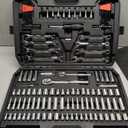 Amazon Basics Mechanic's Socket Tool Set With Case, Metric Sizes, 145-Piece
