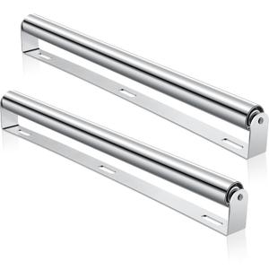 Therwen Boat Trailer Rollers with Brackets, 21'' Long, Silver, Pack of 2