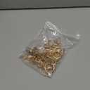24 Pcs Keychain Making Kit Keychain Charms Making Kit Swivel Hook Lobster Claw Clasps Extender Chain for DIY Craft Lip Gloss Jewelry Keychains Bags Accessories Gift (Gold)