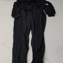 Amazon Essentials Women's Fashion Studio Terry Jumpsuit, Black, Small