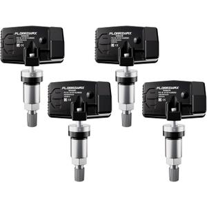 TPMS Sensor 433MHz Tire Pressure Monitoring Sensor Compatible with Mercedes Maserati Dodge Citroen Fiat. OE Replacement # 05154876AA,05154876AC,A0009050030,A0009054100 (4Pcs)