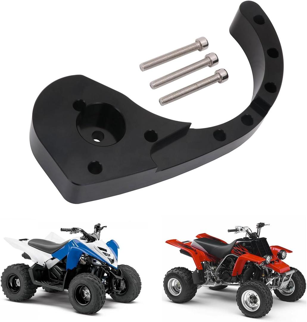 AnXin Engine Case Saver Case Protection Chain Guard CNC for Banshee 350 YFZ350 1987-2006 Black