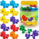 ABC Letters Matching Toys Double-Sided Alphabet Learning Toy for Kids Fine Motor Toys Uppercase Lowercase Letters Sorting and Matching Game Easter Birthday Gifts for Toddlers Kids 3 4 5（13Pcs）