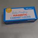 20 Pack Magnetic Cabinet Locks Baby Proofing - Vmaisi Children Proof Cupboard Drawers Latches - Adhesive Easy Installation