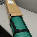 Gaiam Essentials Thick 2/5" (10mm) and Thin 1/4" (6mm) Yoga & Pilates, Fitness & Exercise Mat with Easy-Cinch Carrier Strap (Green)