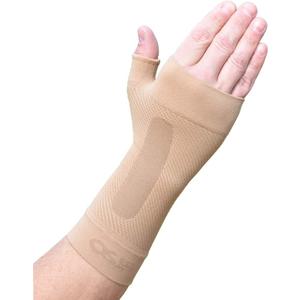 OrthoSleeve WS6 Compression Wrist Sleeve/Carpal Tunnel Wrist Brace, Supports Pain and Strain and Fatigue, Medium, Natural 