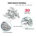 30 PCS 1/4-20 Inch Wingnuts, Quality Carbon Steel Wing Nuts Zinc Plated Fasteners Parts Butterfly Nut, Hand Twist Tighten Hardware Nuts Butterfly Wing-Nut 1/4-20” Assorted Kit