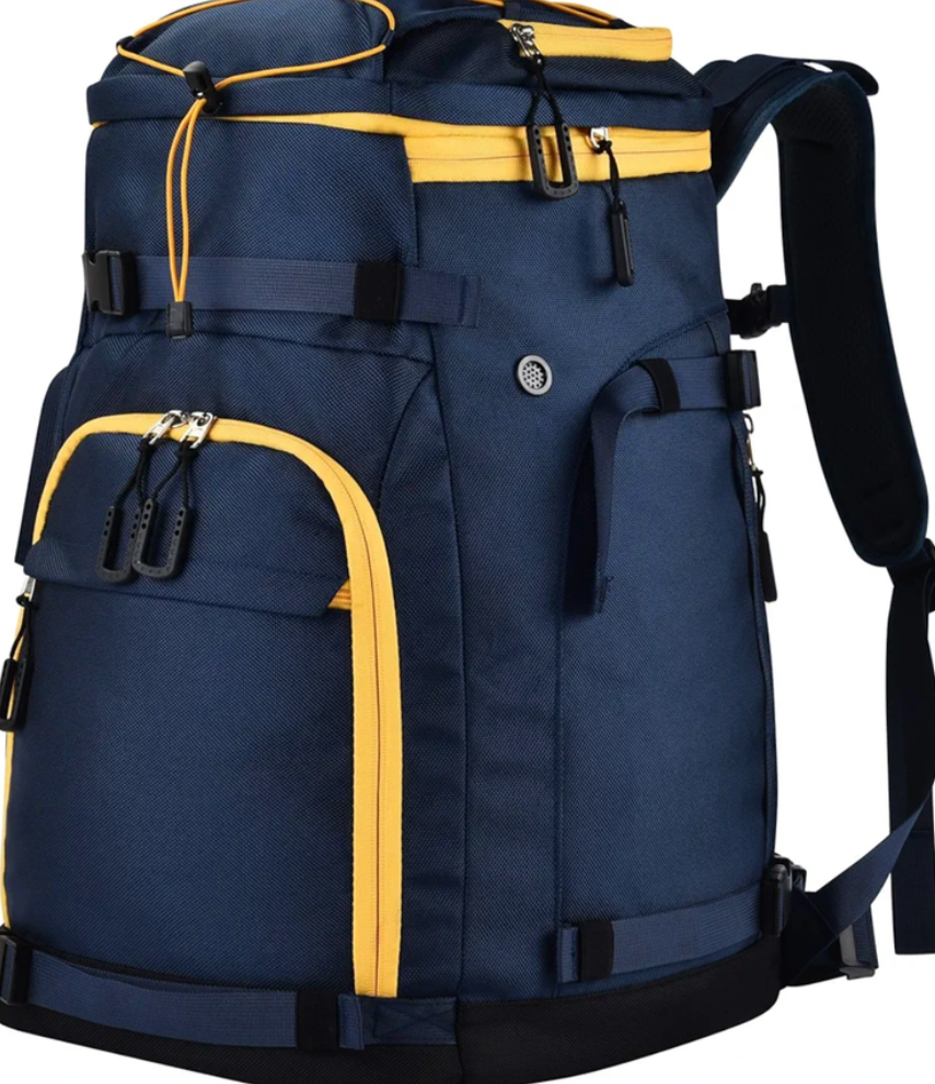 55L-70L Expandable Ski Boot Bag – Waterproof, Durable with Helmet Compartment – Ideal for Ski & Snowboard Gear – Men & Women