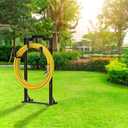 Skycarper Garden Hose Reel Holder Water Hose Hanger Organizer Stand,Black