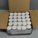 300 Pack Tealight Candles in Metal Cups - Clean White Unscented with 6 Hour Long Burning Time - Votive Candles Bulk for Romantic Dinner, Weddings, Spa & Hotels by PARNOO