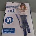 Air Compression Leg Massager with Heat - Ideal Christmas, Mother's Day and Father's Day Gifts for Men, Women, Dad, Mom - Relieves Foot and Knee Pain, Eases Varicose Veins, Cramps, Swelling and Edema