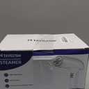 Powerful Handheld Fabric Steamer - 1800W with Fast Ceramic Heat-Up Plate, 2-in-1 Ironing & Wrinkle Remover, Steam Nozzle, Lint Brush - White, for US 120V Only