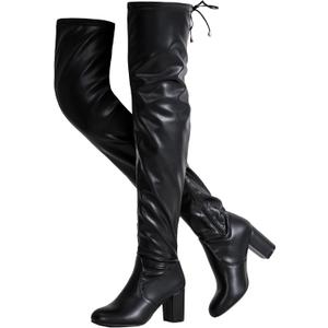 Vepose Women's 992 Thigh High Over The Knee Boots, Suede Long Boots with High Heel and Inner Zipper (6)