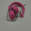 noot products Kids Headphones K22 Foldable Stereo Tangle-Free 5ft Long Cord 3.5mm Jack Plugin Wired On-Ear Headset for iPad/Amazon Kindle Fire/Girls/School/Laptop/Travel/Plane/Tablet FlamingoPink