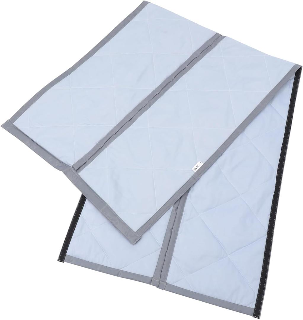 DOITOOL Magnetic Insulated Thermal Door Curtain for Cold Weather Windproof Winter Door Cover Oxford Easy Installation Secure Fit for Bedrooms and Living Rooms