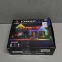 EcoNour 100 FT Smart RGB Permanent Outdoor Lights | Music Sync, Waterproof LED Eaves Lights with Extension Connector & Remote Control | Colorful RGB LED Christmas Light with Festive Lighting Effects