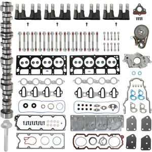 5.3 NON AFM DOD Camshaft Lifter Kit w/MLS Head Gasket & Bolts - Fit For 2007-2013 GM Silverado Tahoe Suburban Sierra Yukon LS (VIN J 0 3 7 M) - Replaces 12625436, HS26190PT-2