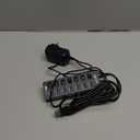 Powered USB Hub 3.0,VEMONT 7 Ports Multi USB hubs and 1 USB Smart Charging Port with 5V/3A Power Supply,USB Extension Splitter with Individual On/Off Switches and 4ft/1.2m Long Cable for PC/Laptop (Black)