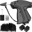 Tagging Gun for Clothing, (Not Stitch Gun) 2206 Pcs Price Tag Attacher Gun Kit with 6 Steel Needles 2000 pcs 2" Black Barbs Fasteners & 200 Tags, Clothing Tagging Gun Retail for Warehouse Consignment (2000 Black Fasteners + 200 Black Tags)