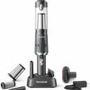 Handheld Vacuum Cordless 25000Pa Car Vacuum 3-in-1 Handheld Vacuum, Includes Smart Display and Charging Base Hand Vac Cordless Rechargeable One-Touch Empty for Home/Pet/Car (White)