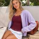 MEROKEETY Womens Fall Lace Trim Tops Cute Long Sleeve Scoop Neck Shirt 2026 (Red, S)