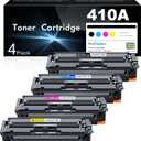 410A Toner Cartridges 4 Pack High Yield Replacement for HP 410A 410X to Use with HP Color Pro MFP M477fnw M477fdw M477fdn M452dn M452dw M452nw Printer (with Chip -B/C/Y/M)