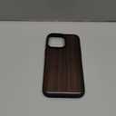 Carveit Magnetic Wood Case for iPhone 14 Pro Max [Natural Wood & Black Soft TPU] Unique & Classy Wooden Shockproof Protective Cover Compatible with magsafe (Viking -Blackwood)