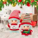 4 Set Christmas Doll Clothes for 17cm Doll Accessories Clothes Outfit Set with Knitted Hat for Play and Display Accessories for Collectors