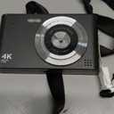 Digital Camera, Camera for Kids, UHD 4K 48MP Point and Shoot Digital Cameras with 64GB SD Card and 16X Digital Zoom Anti Shake, Compact Portable Small Gift for Boys Girls Students, Black