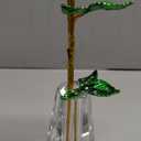 HDCRYSTALGIFTS 10'' Red Crystal Rose Figurine - Rose Flower Gifts for Women Crystal Glass Valentines Figurines Collectible Ornaments for Valentines Day Wedding Home Table Centerpiece