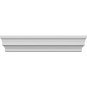 Ekena Millwork CRH12X90ST 90" Bottom 95 3/4" Top Width x 11 7/8" H x 5/8" P Standard Crosshead, Width Width, Factory Primed White