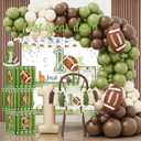 HYCSANBAO Football 1st Birthday Party Decorations1st Year Down Birthday DecorationsFirst Year Down Football Birthday Decorations Party Supplies