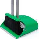 TreeLen Broom and Dustpan Set - Simplify Cleaning Your Home Ktichen Office with Ease (Green)
