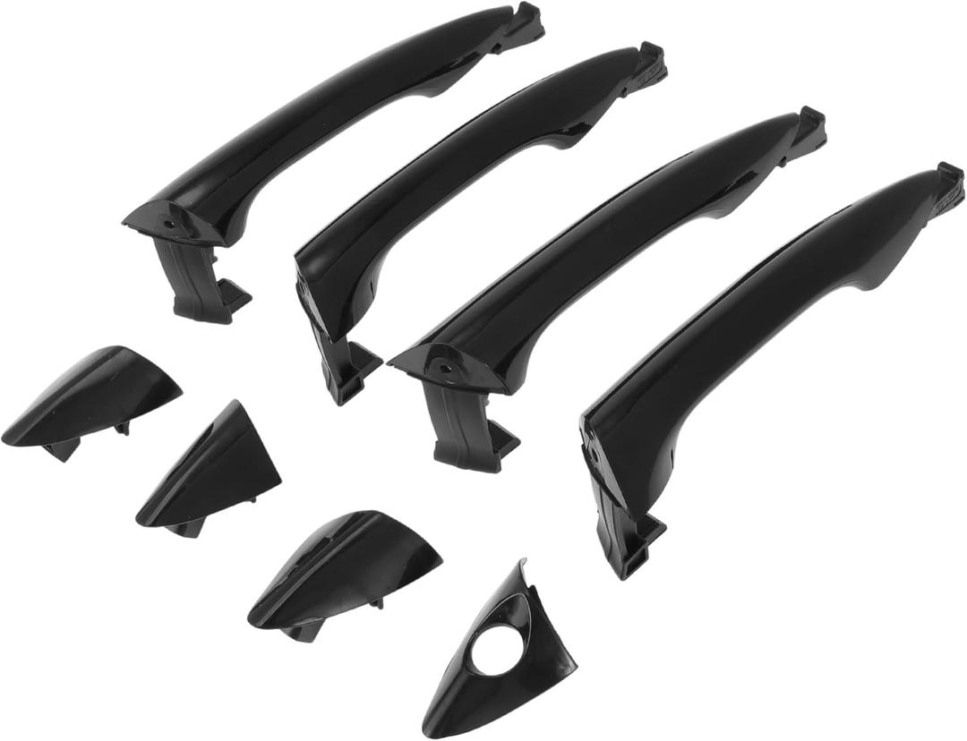 Exterior Door Handle Set for Hyundai Elantra 2011 2012 2013 2014 2015 2016 Black Front & Rear Left Driver & Right Passenger Outside Door Handles 826513X000/826523X000/826623X020