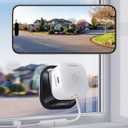 Outinput 3MP 2K No Drill Window Camera for Home Security, 2.4G&5GHz Surveillance Camera with Adjustable View Angle Mount, AI Color Night Vision, Person and Motion Detection, 24/7 Recording, Anti-Glare