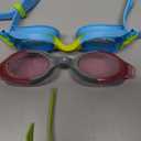 K20 Swimming Goggles for Kids Girls Boys Age 3-10 Years Old, Anti-fog 100% UV Protection with Travel Bag (Pack of 2, Blue Yellow & Blue Red)
