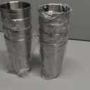 Zopeal Stainless Steel Cups 16 Oz, Double Wall Vacuum Pint Cup Tumbler, Stackable Metal Unbreakable Drinking Glasses for Home and Outdoor(Silver,8 Pcs)