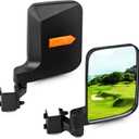 Golf Cart Side Mirrors Compatible with Club Car EZ-GO Yamaha and Others No-Drilling Needed Universal Mount to 0.75"-1.0" Windshield Tube