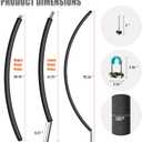 6PCS Trampoline Replacement Curved Pole, Universal Trampoline Enclosure Pole Fits for 8-16FT Curved Pole Trampoline Frame, Replacement Poles Include Foam Sleeve & Hardware for 2 Installation Ways