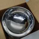 6 Pack 304 Stainless Steel Bowls for Kids and Adults, 13 oz Double-walled Insulated Snack and Cereal Bowl, Durable Metal Kitchen Bowl for Soup, Salad, Breakfast, Lunch, Dinner, Silver, Dishwasher Safe