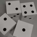 Shappy 4 Pieces 3.5 Inch Foam Dice Cube Jumbo Dice with Number Dots Big Giant Foam Large Cube for Christmas Game Math Classroom Party Favors Bag Stuffers(White)