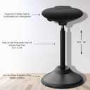 Standing Desk Chair, Adjustable Ergonomic Standing Stool, Swivel Sitting Balance Chair, Anti-Slip Bottom Pad