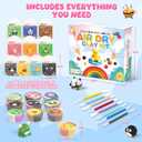 Air Dry Clay Kit for Kids, Modeling Clay for Kids, DIY Model Magic Clay Non-Sticky Soft & Ultra Light with Sculpting Tools, Birthday Christmas Gift for Boys Girls Ages 3 4 5 6 7 8+ (Multicolor)