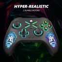 Dinosoo RGB Wireless Controller for Xbox Series X|S, Xbox One & Windows 10/11, Gaming Gamepad with Hall Trigger, Turbo, Macro, 3.5mm Audio Jack, 2.4GHz Adapter