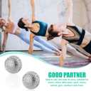 Massage Ball, Magnetic Balls, Hand Spiky Massage Ball Silver Ball 1 Pair, Hand Acupuncture Ball Massage for Adult and Kid, Hand Exercise Squeeze Balls for Pain Pressure and Stress Relief