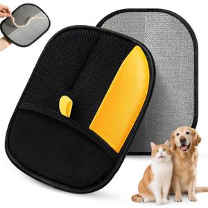 Pet Hair Removal Glove for Cats & Dogs, Newly Upgraded Reusable Electrostatic Dog Hair Gloves, Pet Hair Remover Tool for Couch, Carpet, Clothing and Bedding