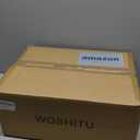 WOSHITU Black Bathroom Vanity Light Fixtures: Bathroom Lighting Fixtures Over Mirror 17.3 inch with Milky White Frosted Glass, 2-Lights Mid Century Modern Vanity Lighting Wall Light(Exclude Bulb)