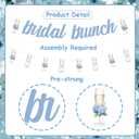 Cheereveal Hydrangea Bridal Shower Decorations, Bridal Brunch Banner Cake Topper, Blue Hydrangea Garland Cupcake Toppers, Floral Flowers Theme Mimosa Bar Wedding Engagement Bachelorette Party Supplies