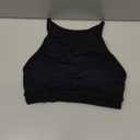 VOYJOY High Neck Sports Bra Adjustable Straps Yoga Crop Womens Workout Gym Yoga Bras. Small